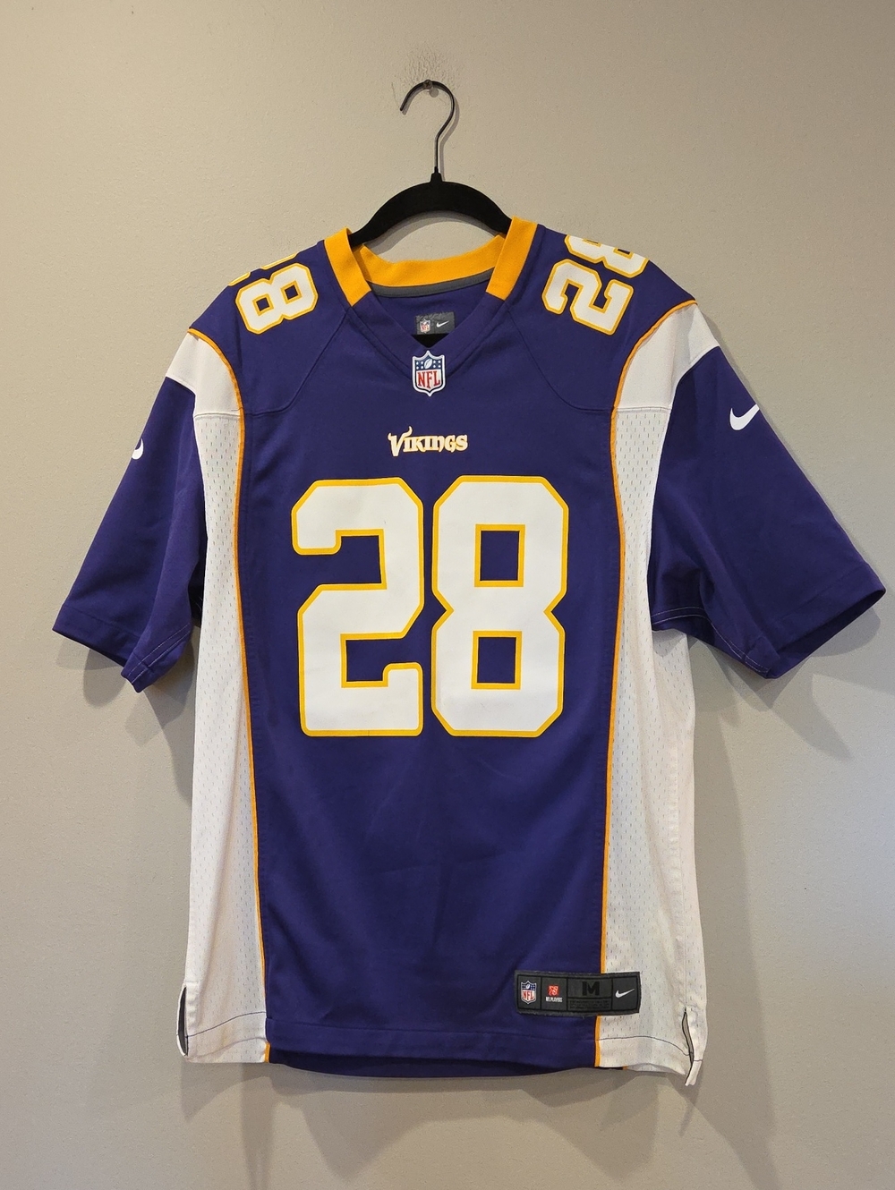 Minnesota Vikings Peterson #28 Purple & White Nike Jersey